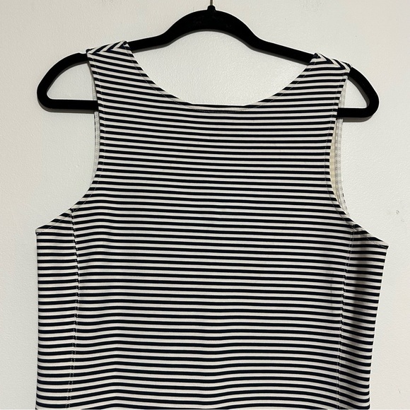 Theory Mivrill Sail Striped Sleeveless Sheath Dress - Picture 3 of 10